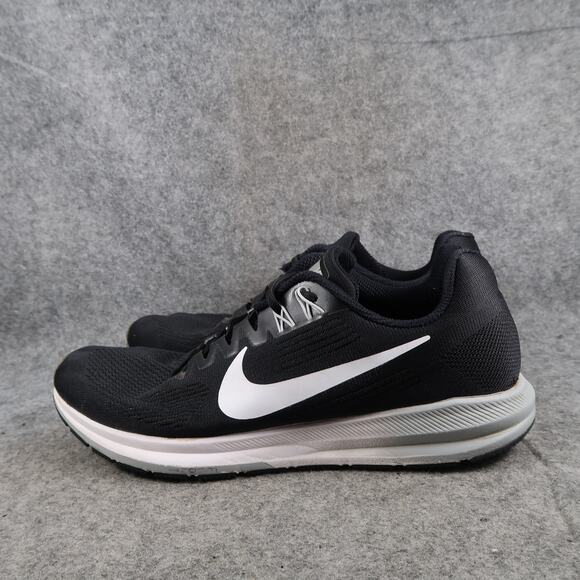 Nike Shoes Womens 10.5 Athletic Trainer Zoom Structure 21 Running Sneakers Black - Picture 6 of 13